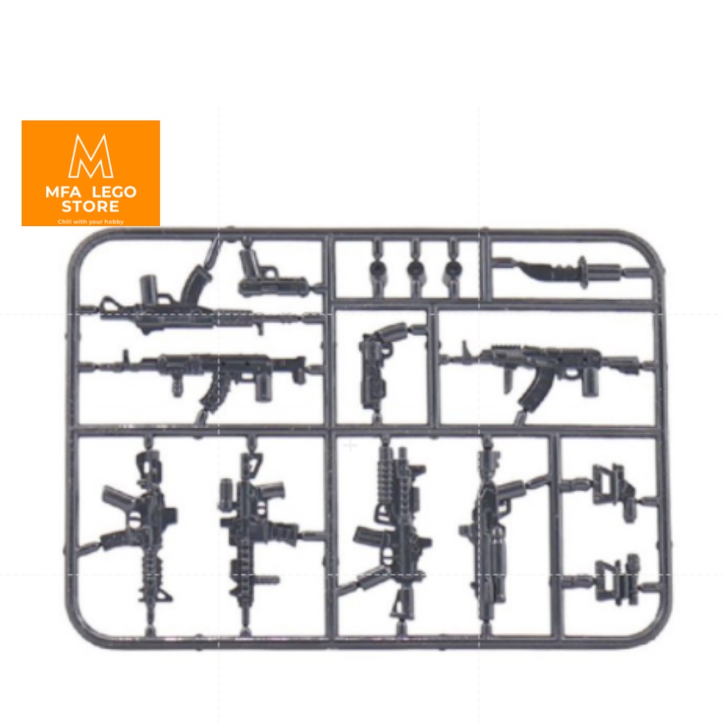 Đồ chơi lắp ráp swat army , mô hình đồ chơi - Vĩ vũ khí SWAT JX095