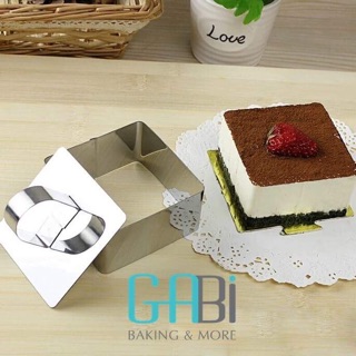 Khuôn ring mousse mini hình tim/vuông/hoa/tròn