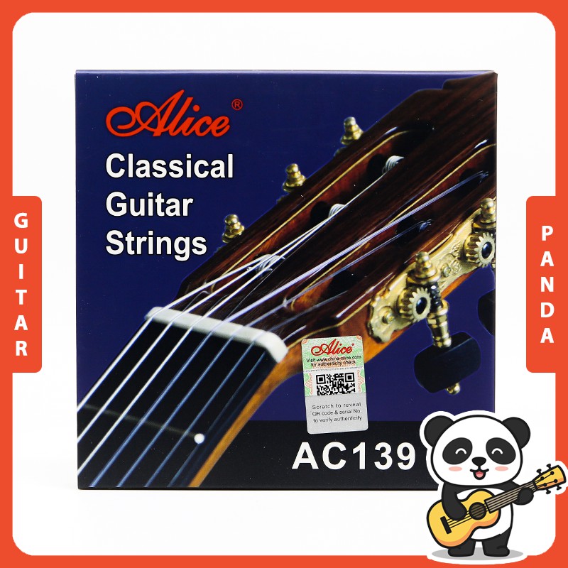 [Chính Hãng] Dây Đàn Guitar Classic Alice AC139 Dây Nylon Titan Hợp Kim Đồng Mạ Bạc 85/15 Lớp Phủ Chống Rỉ