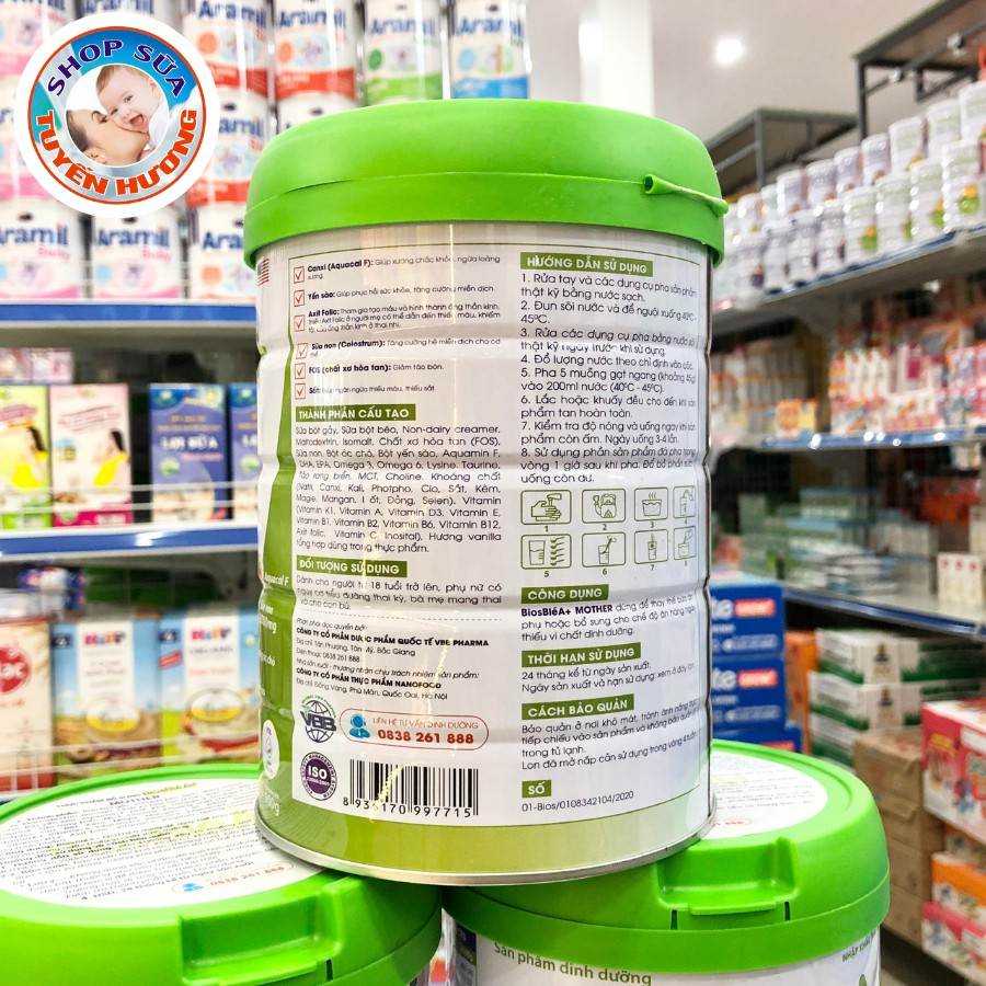 Sữa BiosBle A+ HMO Mother số 0,1,2 hộp 900G - Bioble