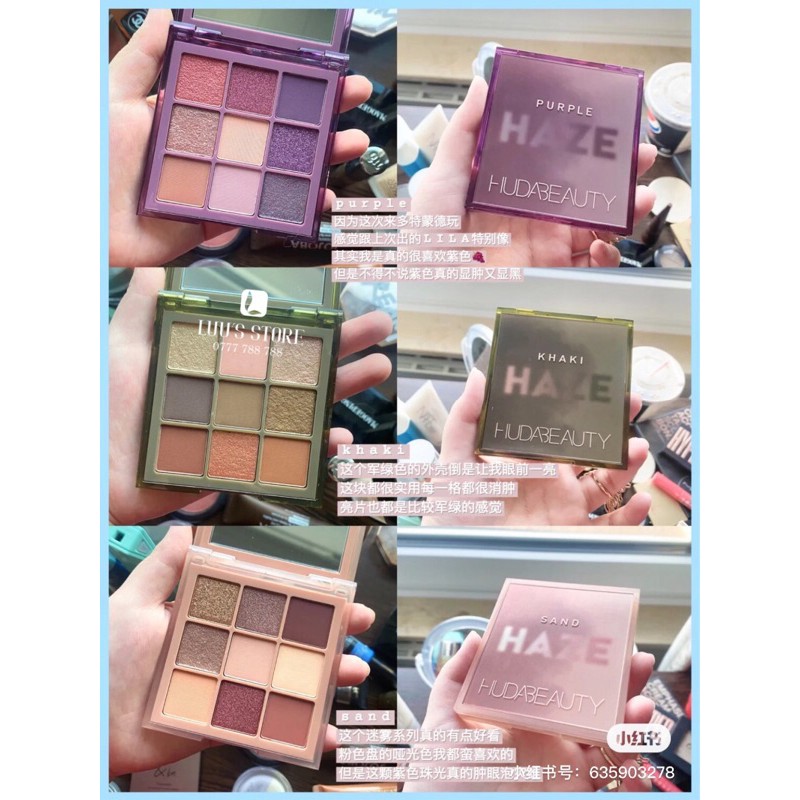 Bảng Phấn Mắt Huda Beauty Haze Palette