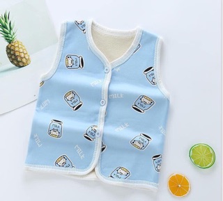 Combo 2 Áo khoác gile nỉ cho bé