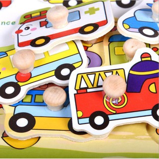Bảng Ghép Hình Núm Gỗ CX