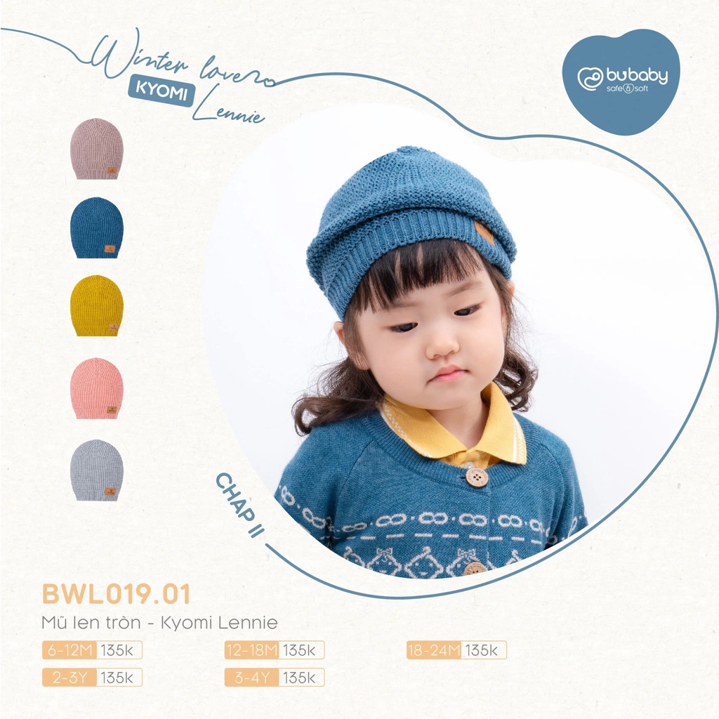Mũ len tròn Lennie BU Baby - Bubaby Bình Dương