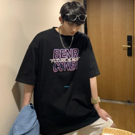 Áo thun tay lỡ cổ tròn thời trang áo phông mùa hè cho nam phong cách Hàn Quốc quần áo thun nam siêu đẹp from rộng áo thể thao nam fresh áo thun mỹ T Shirt