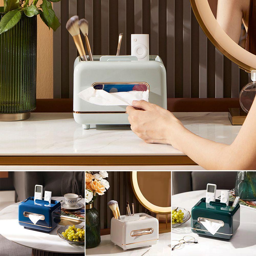 Hộp Đựng Khăn Giấy / Mỹ Phẩm Đa Năng Để Bàn Trang Trí Xe Hơi