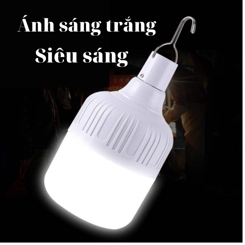 Bóng LED Tích Điện, Bóng Bi Đa Năng 3 Chế Độ Sáng Có Sạc Tích Điện ĐÈN TRẦN PHÚ