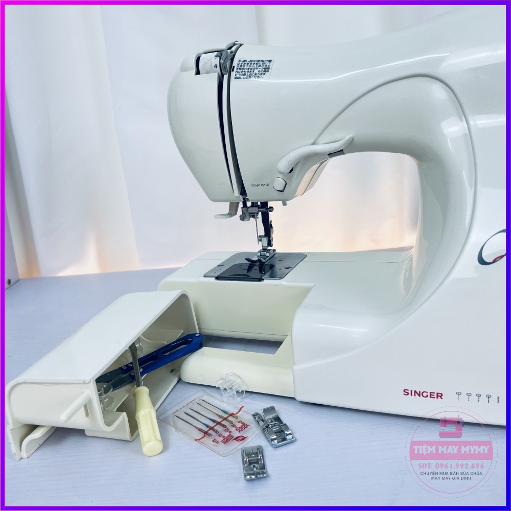 Máy May Mini Gia Đình Singer Qtie QT-802 Bền Rẻ Đa Năng Chất Lượng Nhật Bản