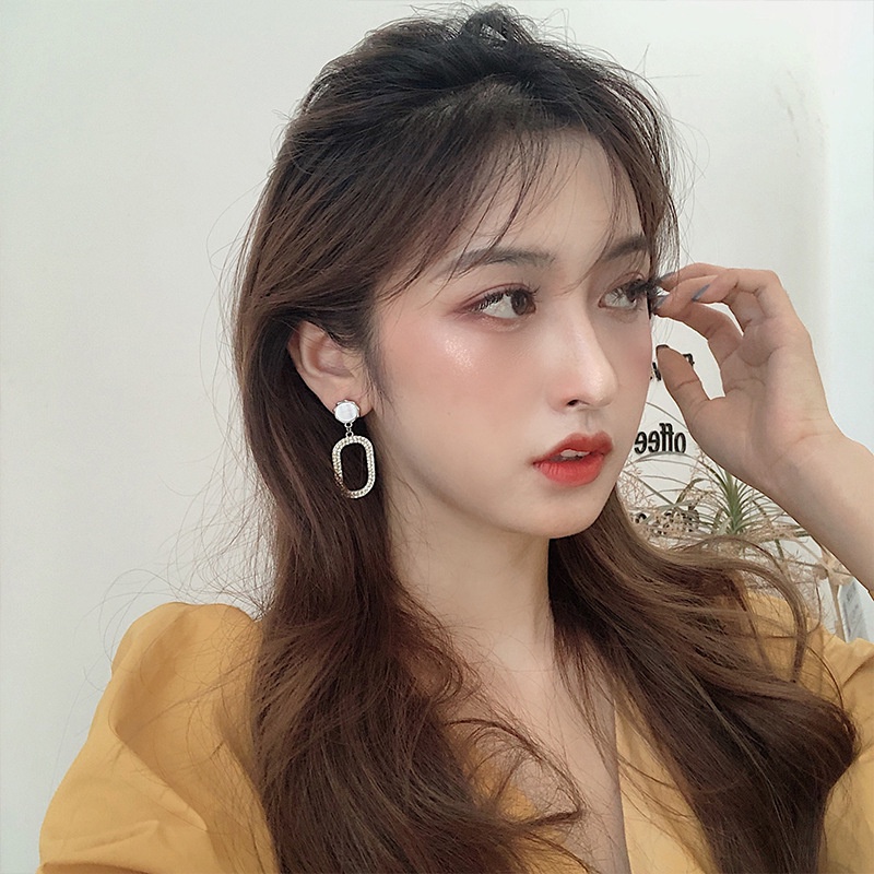 Khuyên Tai Bạc sterling 2022 Kiểu Dáng Mới Hàn Quốc Không Xỏ Lỗ