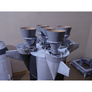 (Thiết kế chuẩn) Bộ kit mô hình giấy 3D Tên lửa Saturn V