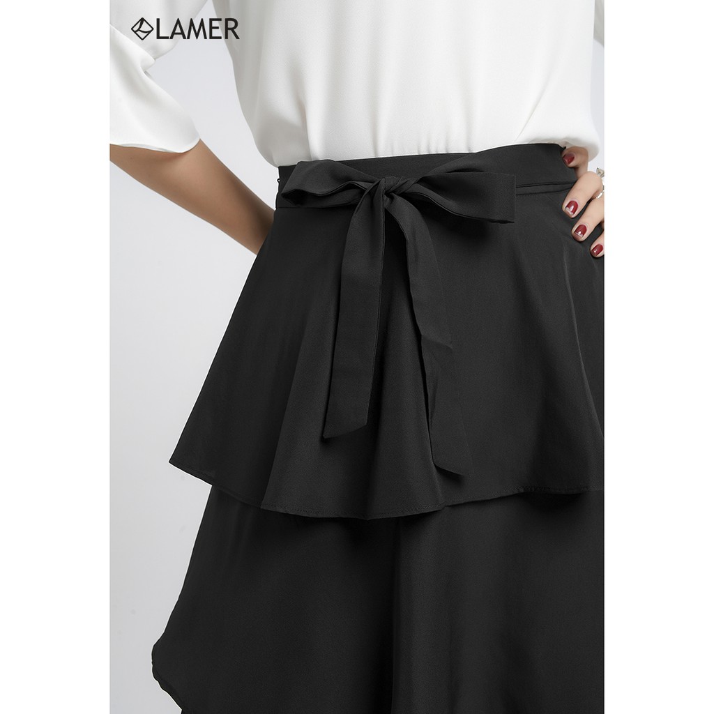 [Mã WABRLOW5 giảm 15% đơn 300K] Chân váy 3 tầng, buộc nơ LAMER L62L19H001 (Đen) | BigBuy360 - bigbuy360.vn