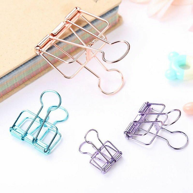 Kẹp giấy rosegold đủ màu/ đạo cụ chụp ảnh style Châu Âu - VP001