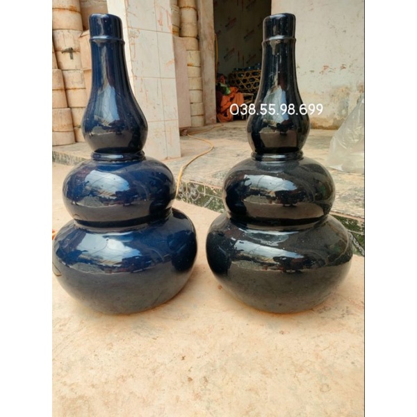 HỒ LÔ THU LÔI CỠ ĐẠI CAO 57CM, GỐM SỨ BÁT TRÀNG CAO CẤP