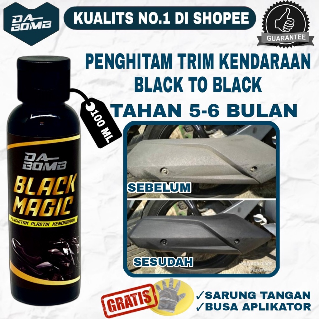 Đen Bảng Đồng Hồ Hẹn Giờ Bằng Nhựa Màu Đen Cho Xe Máy DA BOMB 100ML / Đen