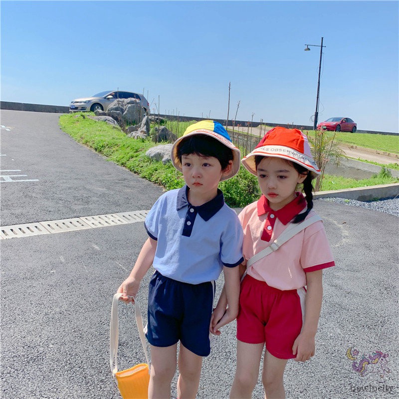 Set áo thun tay ngắn + quần đùi phong cách Hàn Quốc năng động trẻ trung dành cho bé