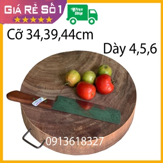 Thớt Nhà Bếp Dùng Băm Chặt Gỗ Nghiến Cỡ Lớn 39,44cm