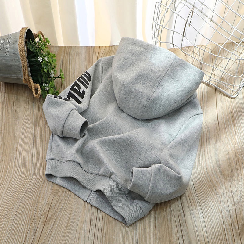 Áo khoác cardigan AMILA phong cách thể thao không tay có mũ trùm thời trang xuân thu cho bé trai