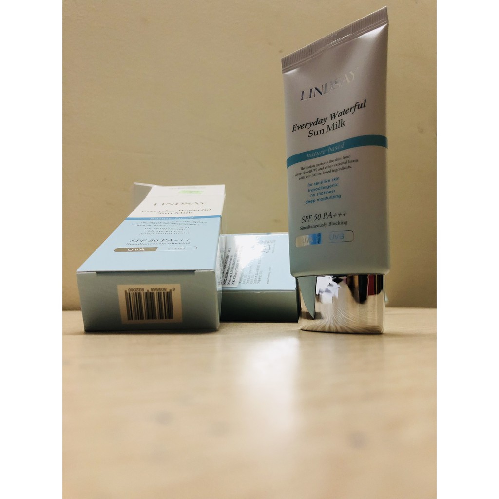 KEM CHỐNG NẮNG VẬT LÝ LINDSAY SPF 50 PA+++ UVA UVB, hàng chính hãng