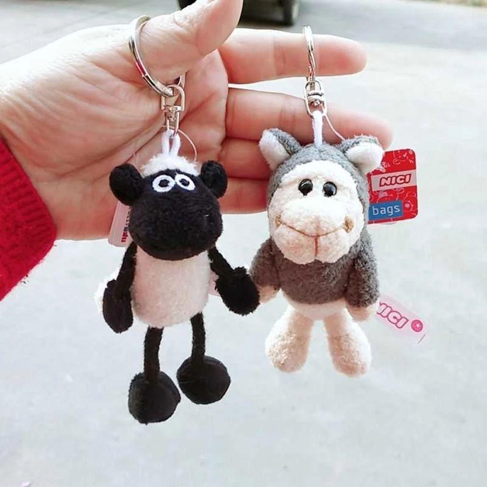 Móc Khóa Hình Cừu Nhồi Bông Đáng Yêu