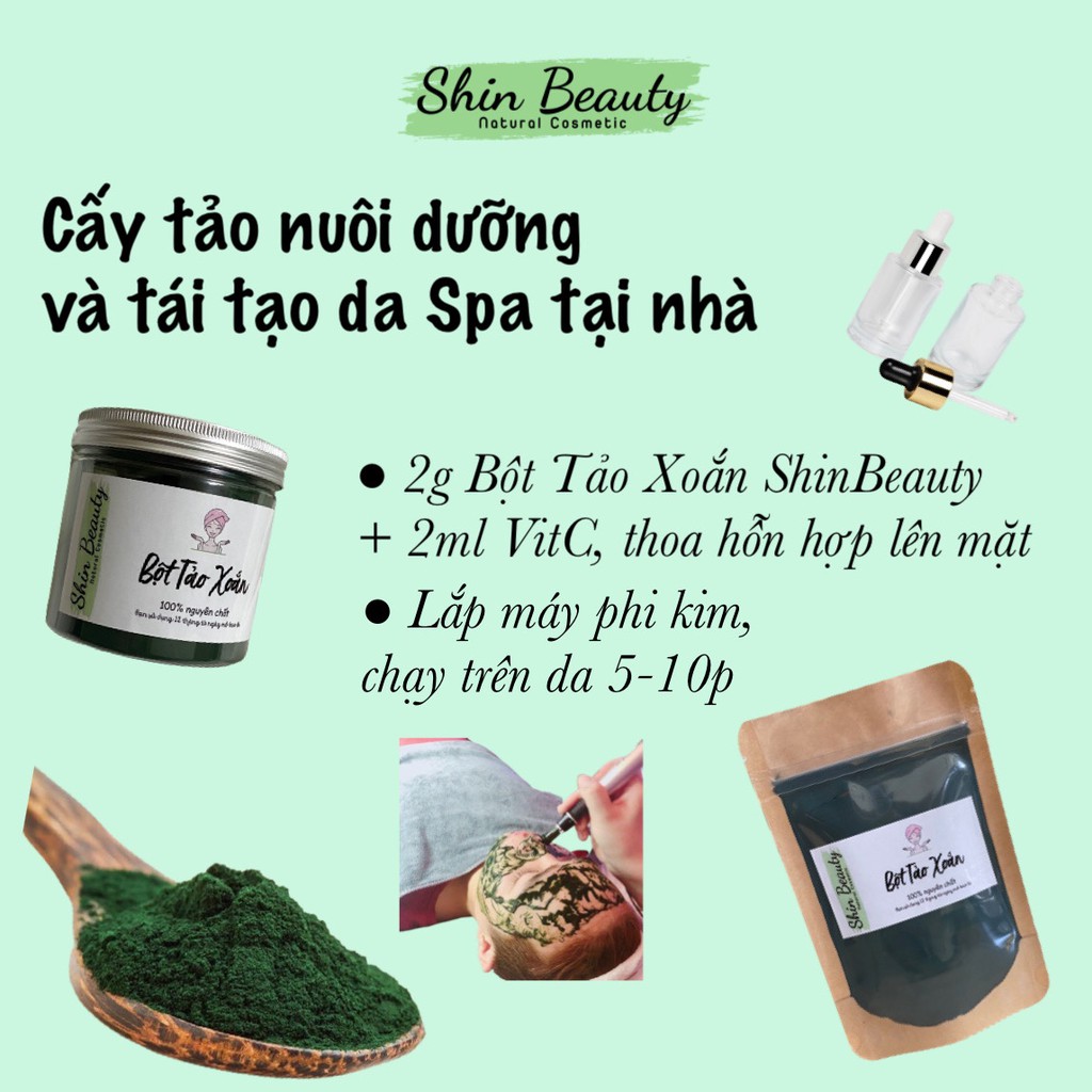 Bột Tảo Xoắn Nguyên chất Handmade | Thế Giới Skin Care