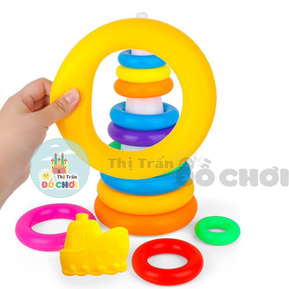 Bộ đồ chơi ném vòng vịt trung bằng nhựa cho bé yêu