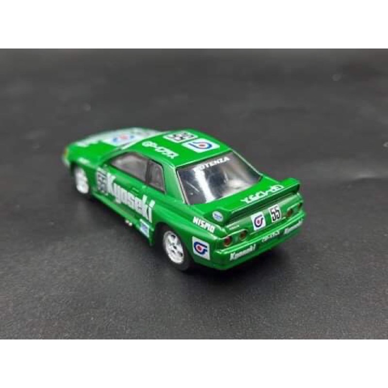 Xe Mô Hình Nissan Skyline GT-R (R32) GR.A #55 Kyoseki 1993 Japan Touringcar Championship RHD 1:64 Minigt ( Xanh )