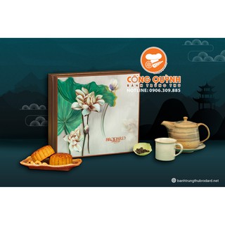 Combo Tài Lộc 1 Bánh Trung Thu Brodard Hộp 4 Bánh