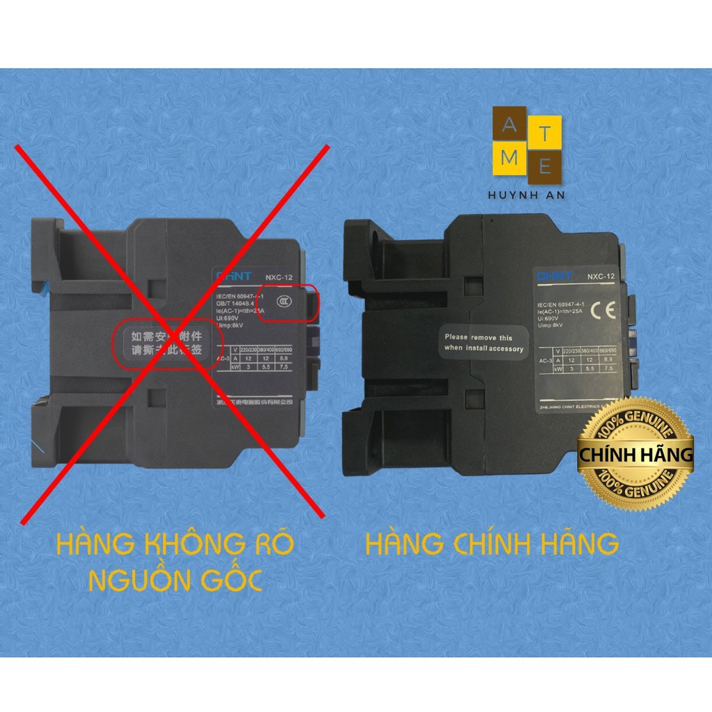 Khởi động từ, contactor NXC 9A - >38A, điện áp điều khiển 220VAC,380VAC, Hãng Chint