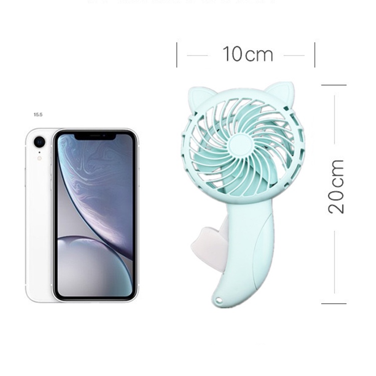 Quạt Cầm Tay Mini Hình Mèo Hoạt Hình Dễ Thương Không Dùng Pin FAN làm mát quạt tay quạt mini giá rẻ quà nhỏ quạt cầm tay quạt nhựa quạt cầm tay cute Nhấn thủ công quạt