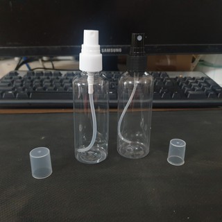 Chai nhựa Pet trong suốt 100ml nắp Xịt phun sương