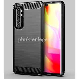 Ốp lưng Xiaomi Mi Note 10 Lite vân sợi Carbon Rugged