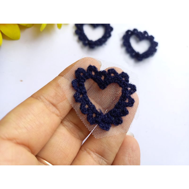set 2 miếng, 3 miếng hình tim kết vải