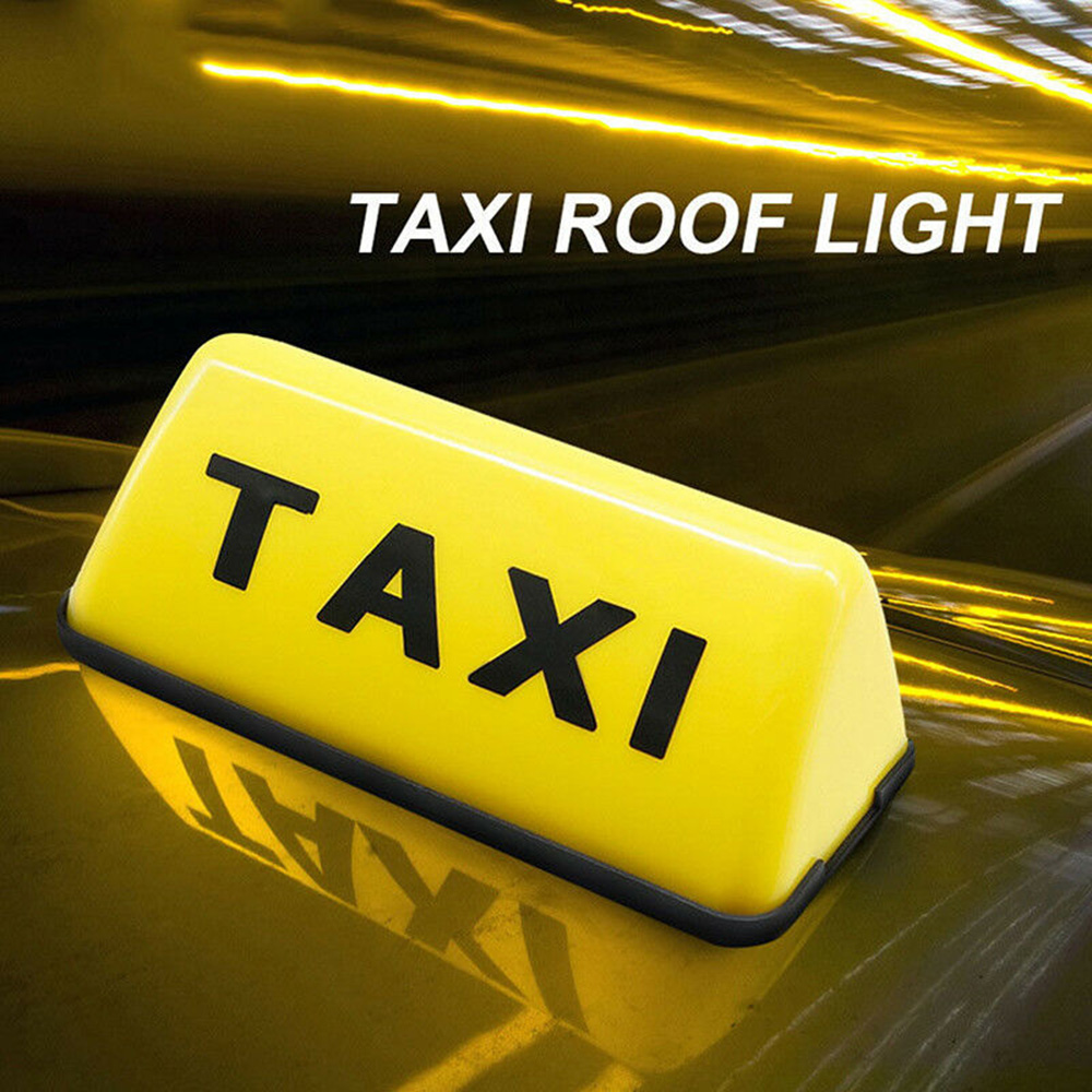 Biển Báo Taxi Màu Vàng Đế Dính