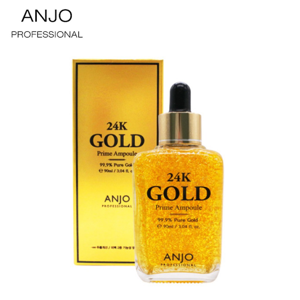 Tinh Chất Serum Dưỡng Da Chống Lão Hóa vàng Anjo 24K Gold Prime Ampoule 90ml