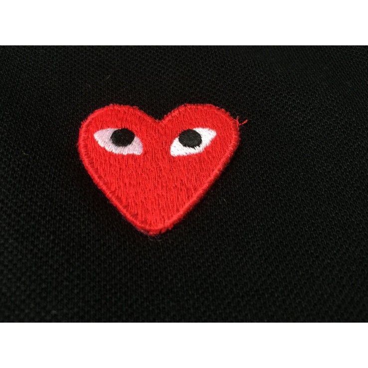 Áo thun play comme des garcons CDG POLO tay ngắn thiết kế thời trang cho nam và nữ