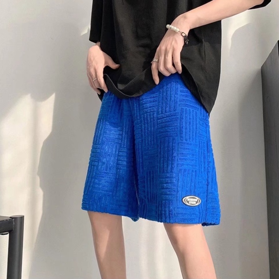 Quần Short  fashion cotton simple   unisex Thể Thao Màu Trơn Thêu Họa Tiết Đơn Giản Thời Trang Unisex quần đùi ống rộng casual quần đùi thể thao nam cổ điển quần thun ngắn