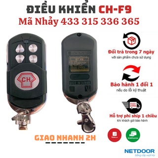 Điều khiển cửa cuốn chf9 433,315,365,336 mã nhảy đa năng chính hãng ch