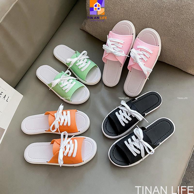 Dép Nữ Buộc Dây Thời Trang Êm Chân, Bám Sàn Không Trơn Trượt