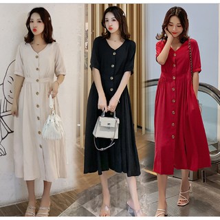ĐẦM   VÁY SAU SANH CÔNG SỞ CÓ 3 MÀU ( có dây kéo cho bé bú )
