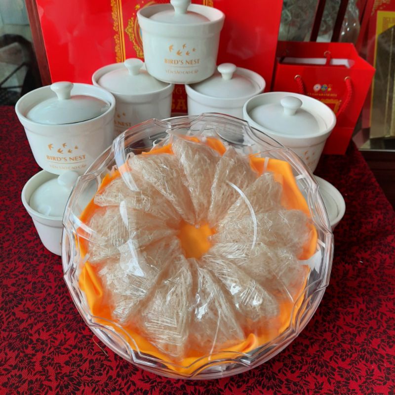 (1 lạng) Yến Sào cao cấp tinh chế ít sợi dài+ Tổ Yến Sào Nha Trang tặng kèm táo đỏ, đường phèn, hạt chia