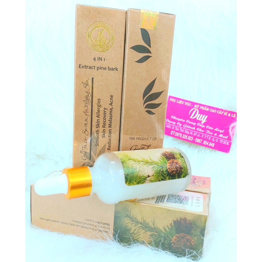 Tinh chất Serum dưỡng trắng - ngăn ngừa nám - giảm nhăn da -săn cơ Gold Face 50ml