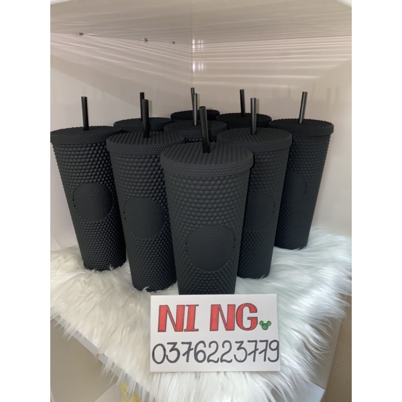Ly Starbucks Studded Matte Black Disney Venti 24oz bản giới hạn Us - ly gai đen mờ