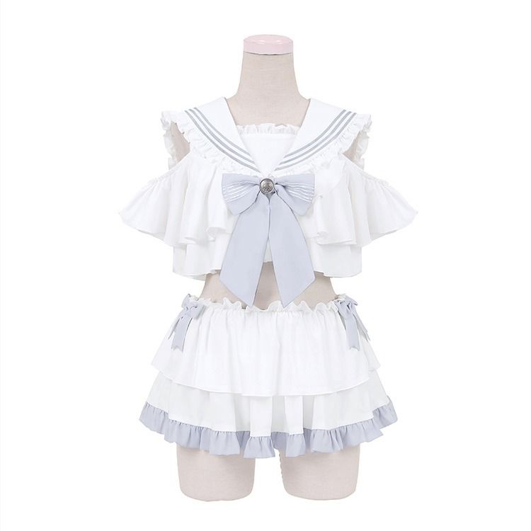 Bộ Đồ Bơi Cotton Cổ Thủy Thủ Dễ Thương Cho Nữ July 2 | BigBuy360 - bigbuy360.vn