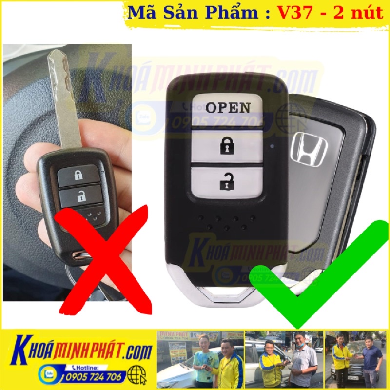 Vỏ Độ gấp Chìa khoá xe Honda Brio và Honda City