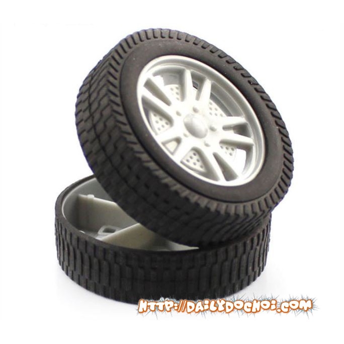 Bánh xe cao su trục 3mm * 56mm đảm bảo hàng chất lượng cao, giá bán lẻ 1 cái