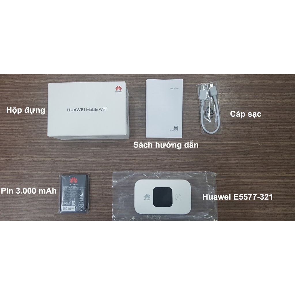 Bộ phát Wifi Di Động 4G Huawei E5576320 4G 150Mbps Hàng Chính Hãng