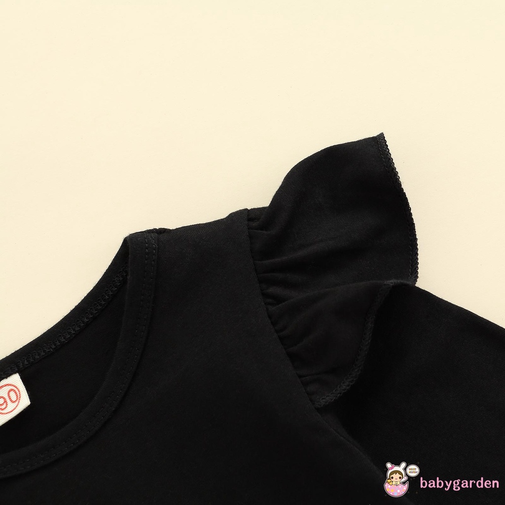 Bộ áo tay dài + chân váy kẻ sọc + mũ thời trang mùa xuân cho bé gái