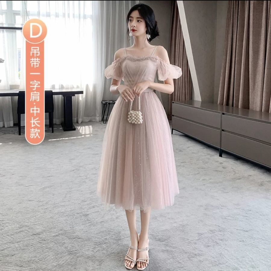 Đầm Phù Dâu Thiết Kế Mới Xinh Xắn Thời Trang Dành Cho Nữ