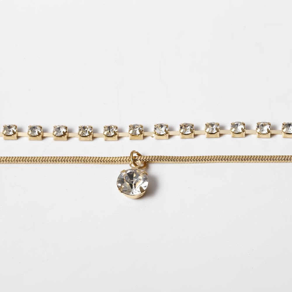 Lắc Chân Hai Lớp Đính Nơ Phong Cách Bohemian Thời Trang Cho Nữ