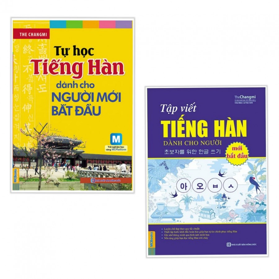 Sách - Combo Tự Học Tiếng Hàn Dành Cho Người Mới Bắt Đầu + Tập vviết Tiếng Hàn Dành Cho Người Mới Bắt Đầu